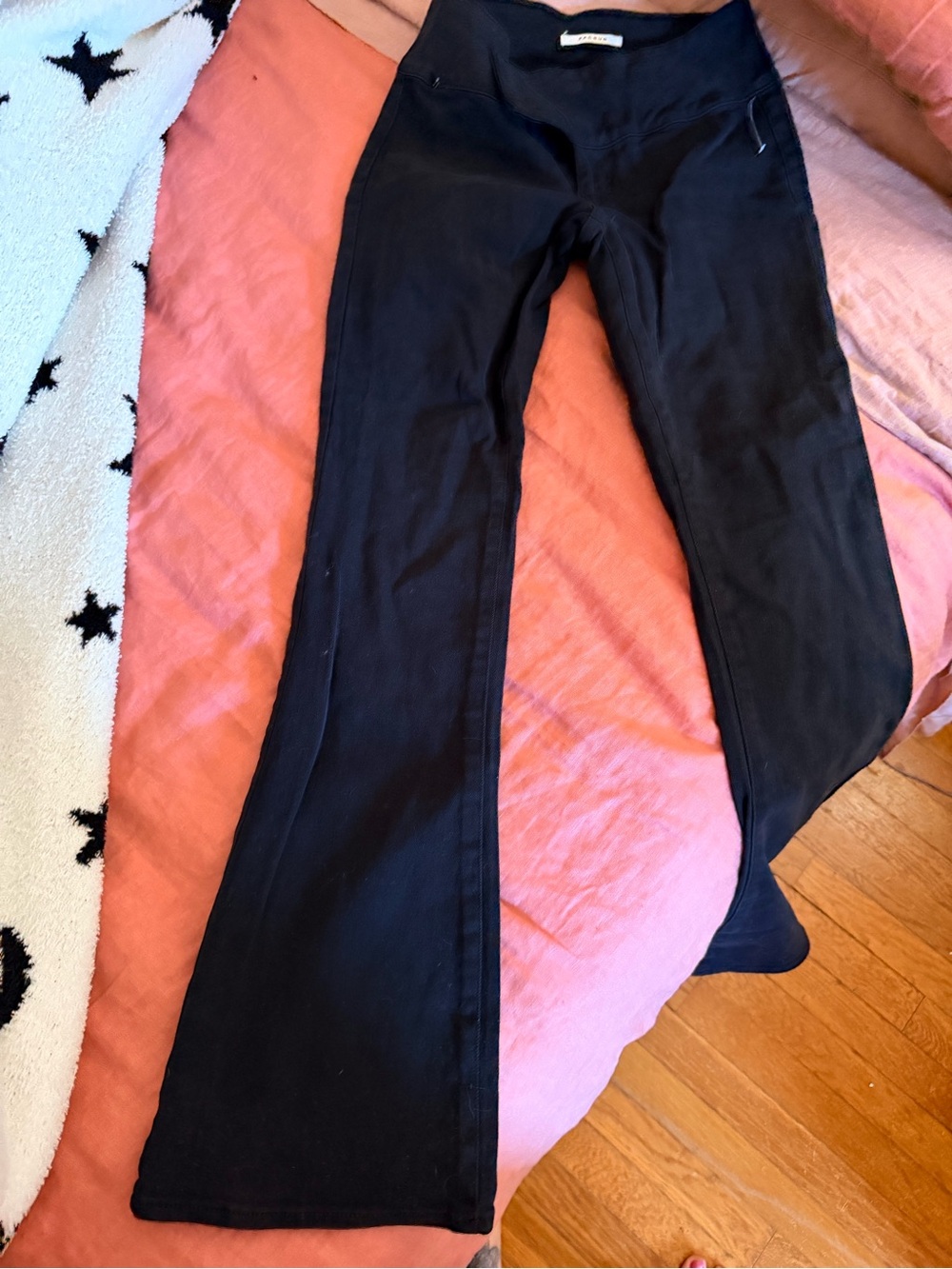 PacSun Black Flare Wide Leg Jeans